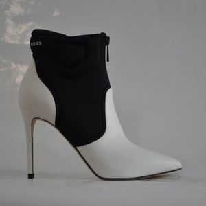 Michael Michael Kors Leather and Scuba Ankle Boot